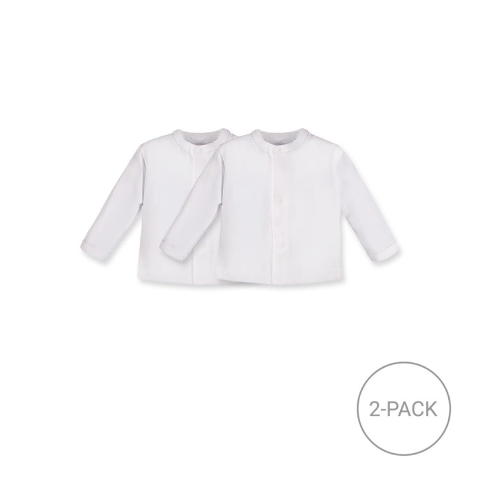 2er-Pack Babyjäckchen weiß