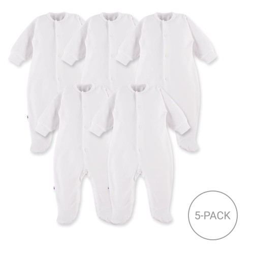 5er-pack strampler baby weiß
