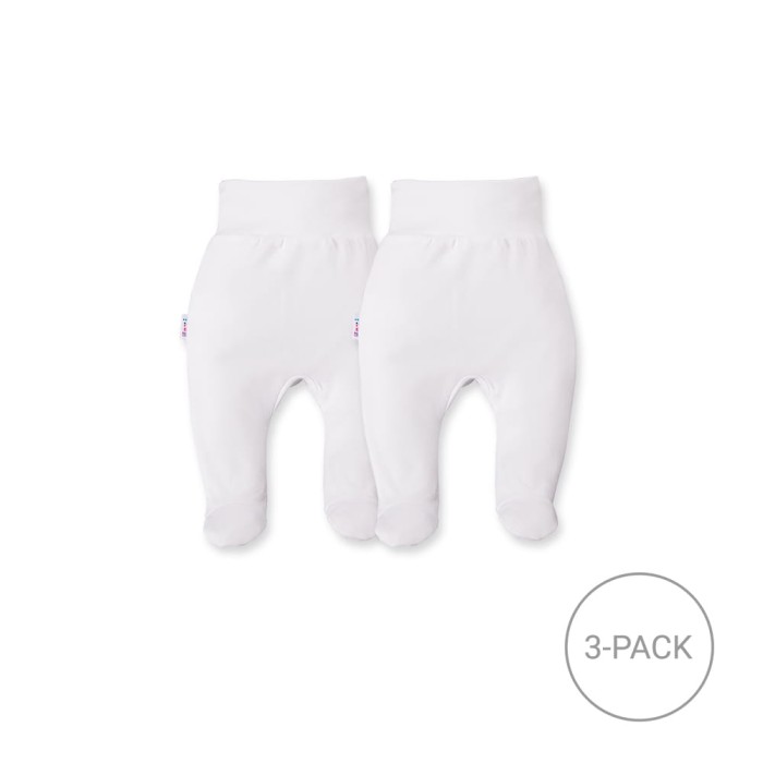 2er-Pack Baby Strampelhose mit Füßchen – weiß