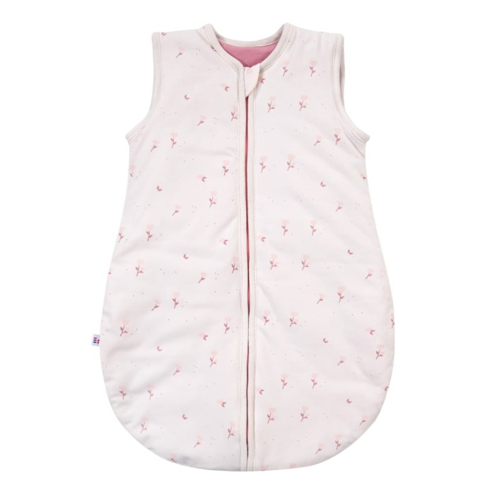Beiger Baby Schlafsack mit Blumenmuster