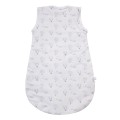 White baby sleeping bag with balloon print