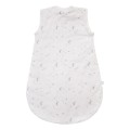 Ecru baby sleeping bag with star print