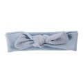 Blue girls’ headband with muslin bow