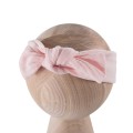 Kinder-Stirnband rosa mit Musselin-Schleife
