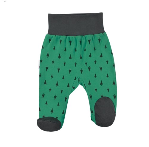 Joggers with feet TRIP green