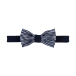 Children’s elegant navy houndstooth bow tie