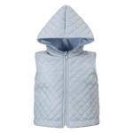 Quilted children’s vest in light blue