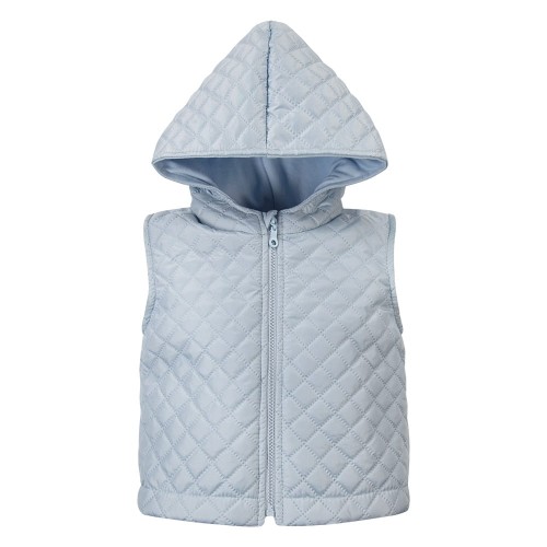 Quilted children’s vest in light blue
