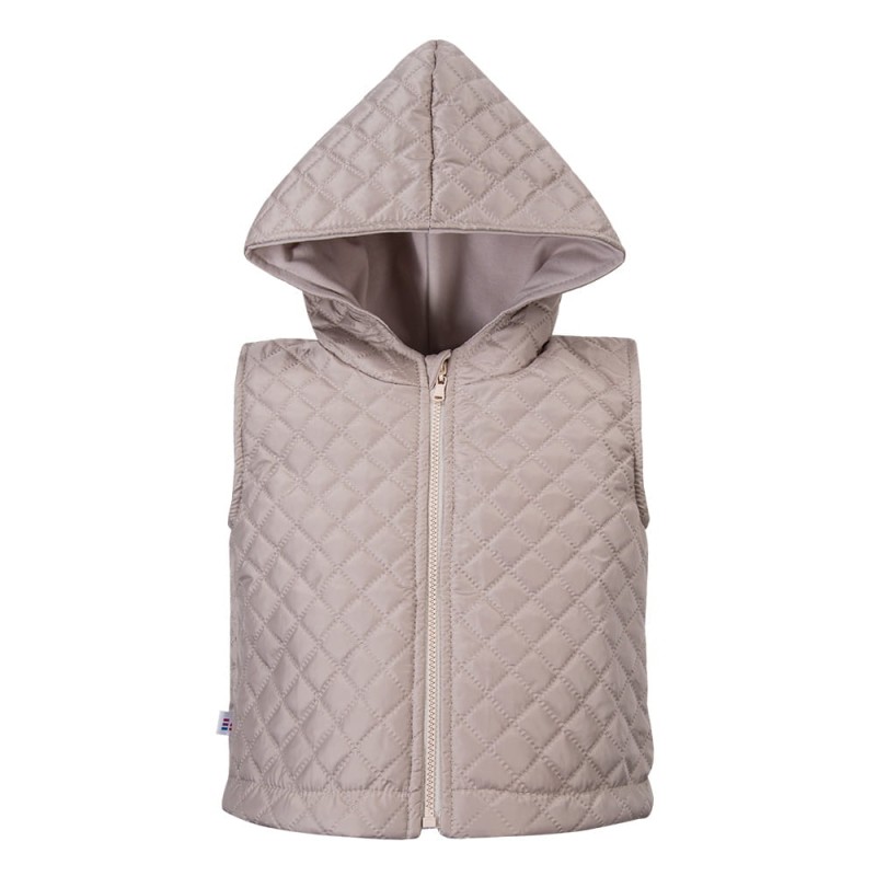 Children’s quilted beige vest