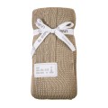 Bambusdecke mit Zopfmuster EEVI beige