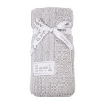 Bamboo blanket EEVI braid gray
