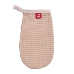 Beige waffle cotton washcloth