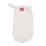 White waffle cotton washcloth