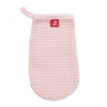 Pink waffle cotton washcloth