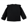 Schwarzer Kinderpullover mit Rüsche