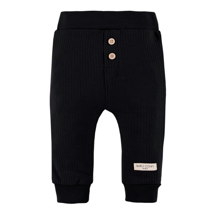 Schwarze Leggings mit Knöpfen