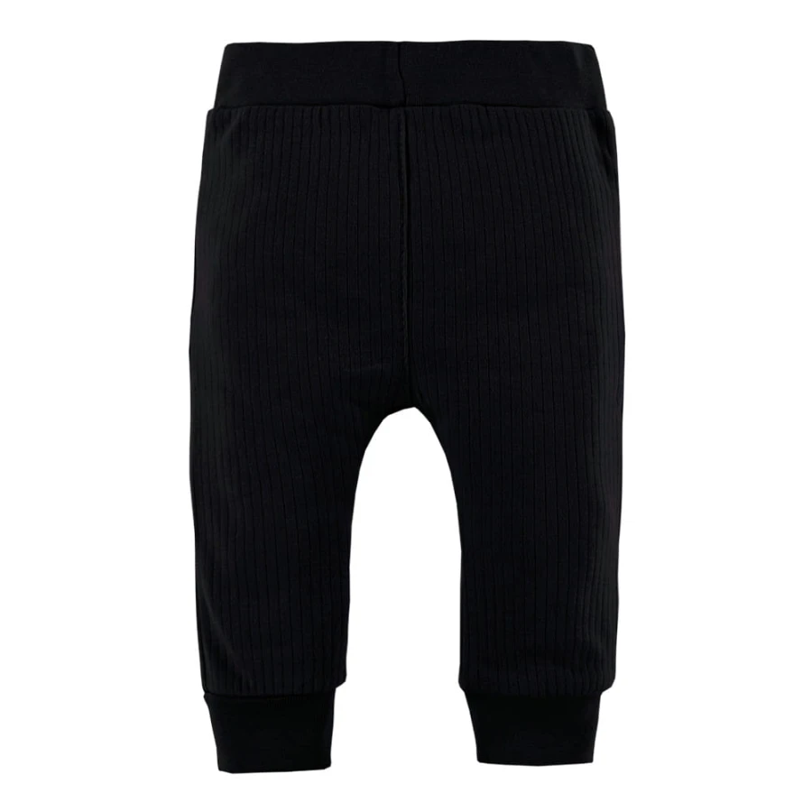 Schwarze Leggings mit Knöpfen