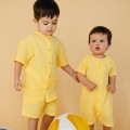 Yellow muslin boys' set