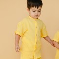 Yellow muslin boys' set