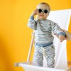 Jungen-Set blau gestreift
