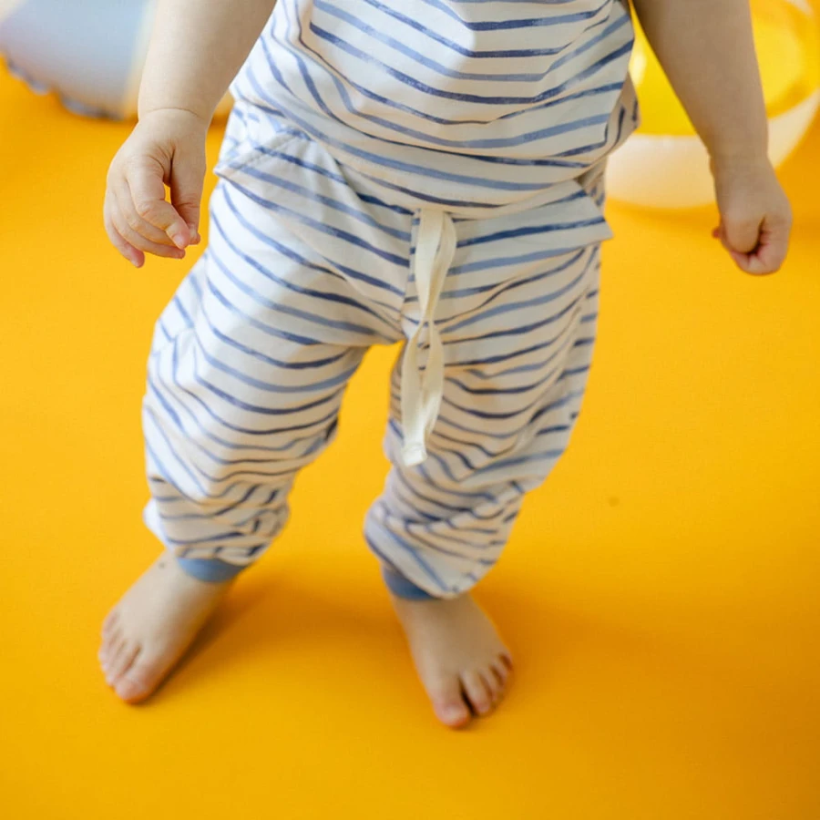 Jungen-Set blau gestreift