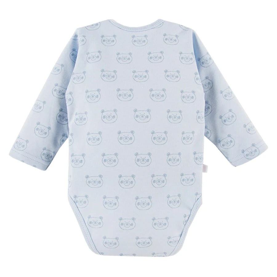 2er-Pack Babybodys blau und mint mit Bären