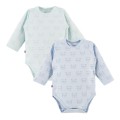 2-pak body niemowlęce niebieskie i miętowe