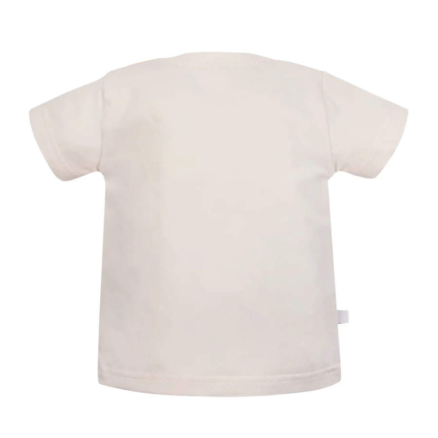 Mädchen T-Shirt ecru mit Kirschdruck