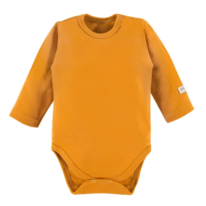 Baby bodysuit plain honey