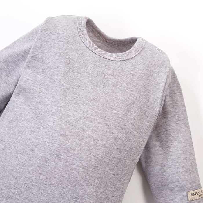 Babybody Uni Grau