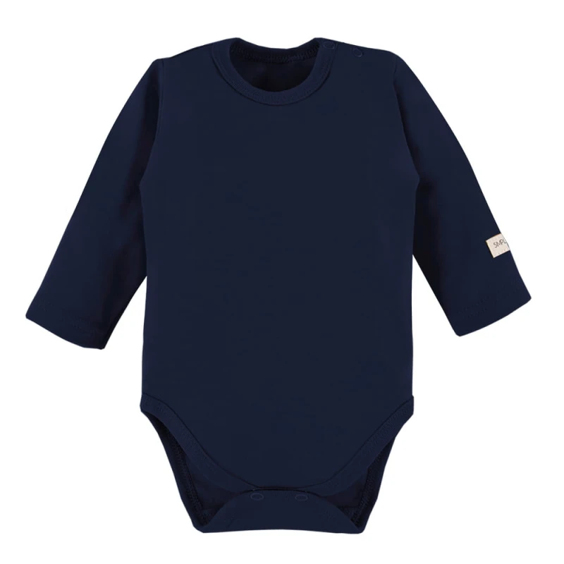 Babybody Uni Marineblau