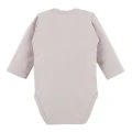 Baby Wickelbody mit Druckknöpfen, einfarbig beige