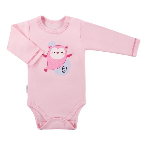 Bodysuit long sleeve SNOW pink