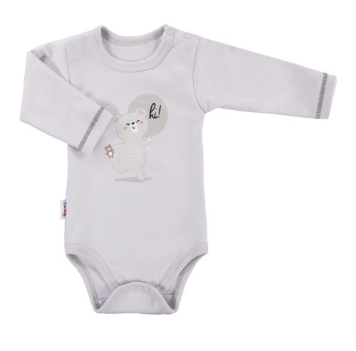 Bodysuit long sleeve SNOW gray