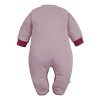Babystrampler Rosa mit Bärenstickerei
