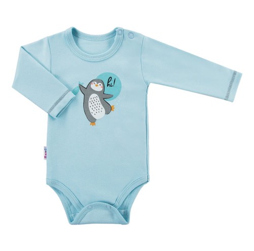 Bodysuit long sleeve SNOW turquoise