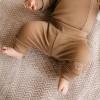Karamellfarbene Merino Leggings