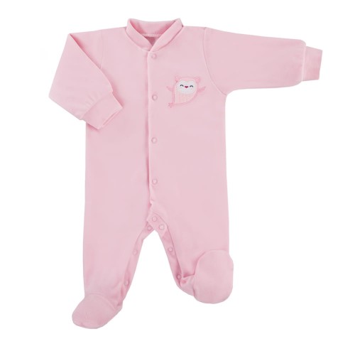 Velours-Strampler SNOW rosa