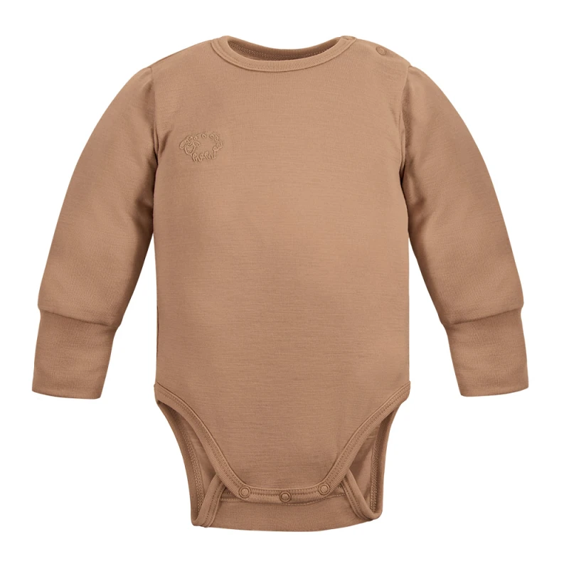 Caramel merino bodysuit growing with your child