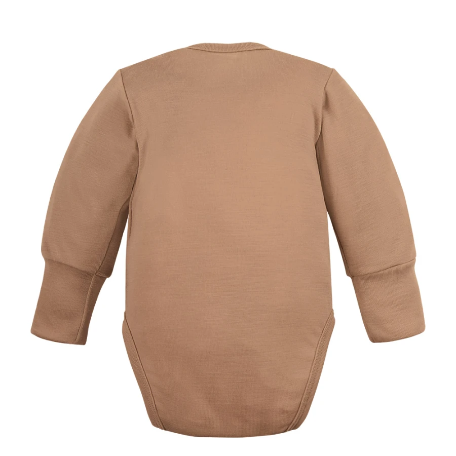 Karamellfarbenes Merino Body