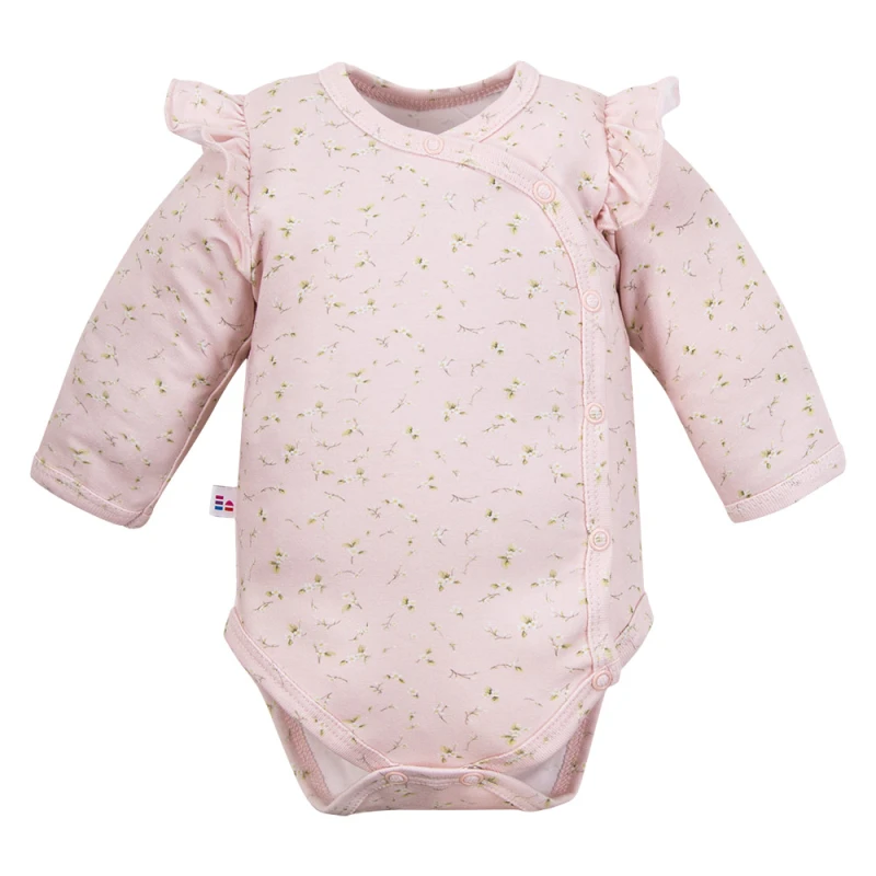 Baby-Body mit Rüschen rosa