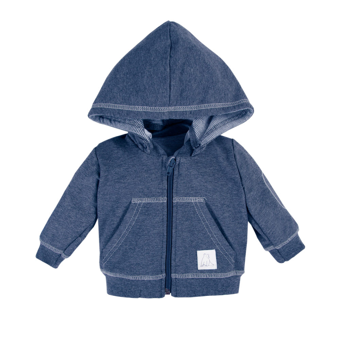 Dunkelblaues Kinder-Trainingsanzug Set