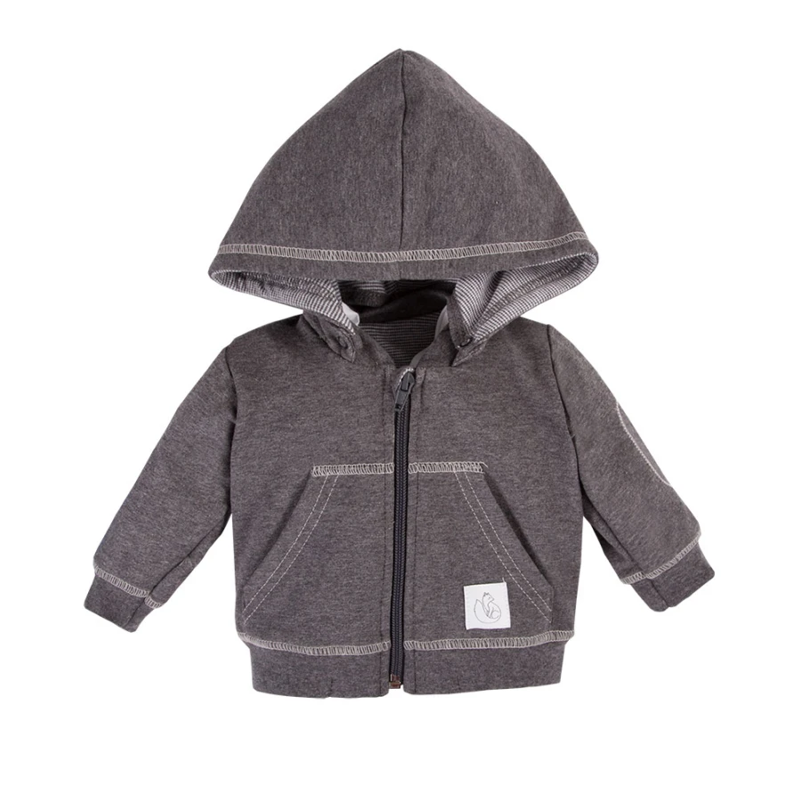 Graphitfarbenes Kinder-Trainingsanzug Set