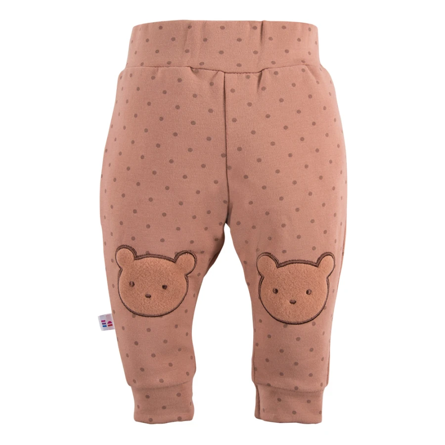 Beige Jogginghose mit Punkten