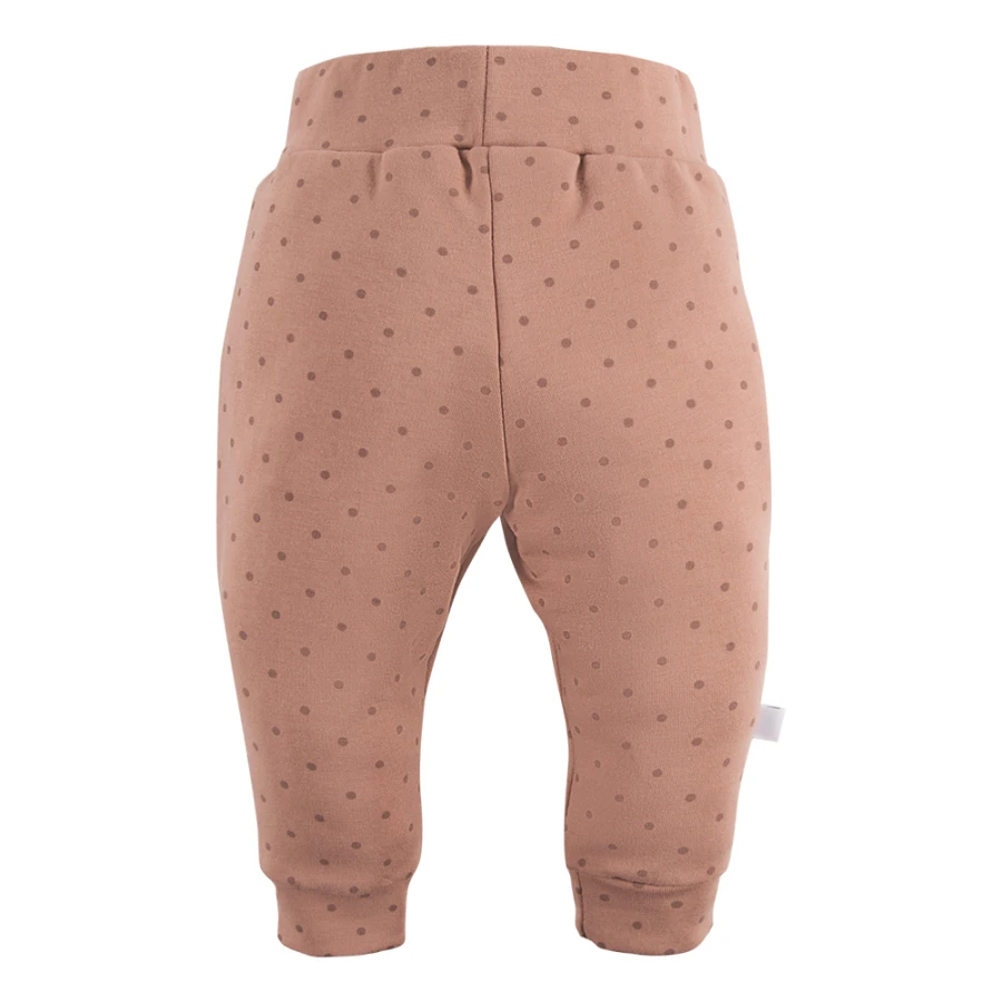 Beige Jogginghose mit Punkten