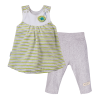 Set grüne Tunika und graue Leggings
