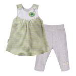 Set grüne Tunika und graue Leggings