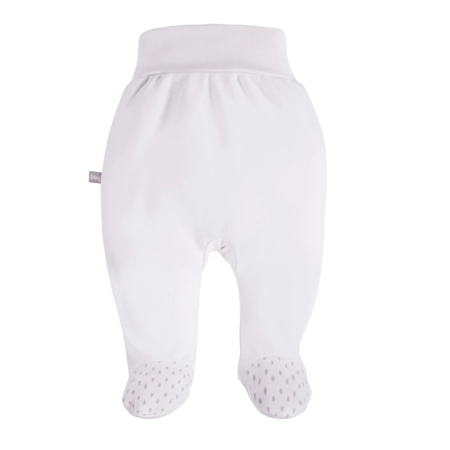 Babyset mit Body, Strampler und Fußhose in Ecru