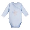 Babyset mit Body, Strampler und Fußhose in Blau