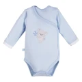 Babyset mit Body, Strampler und Fußhose in Blau